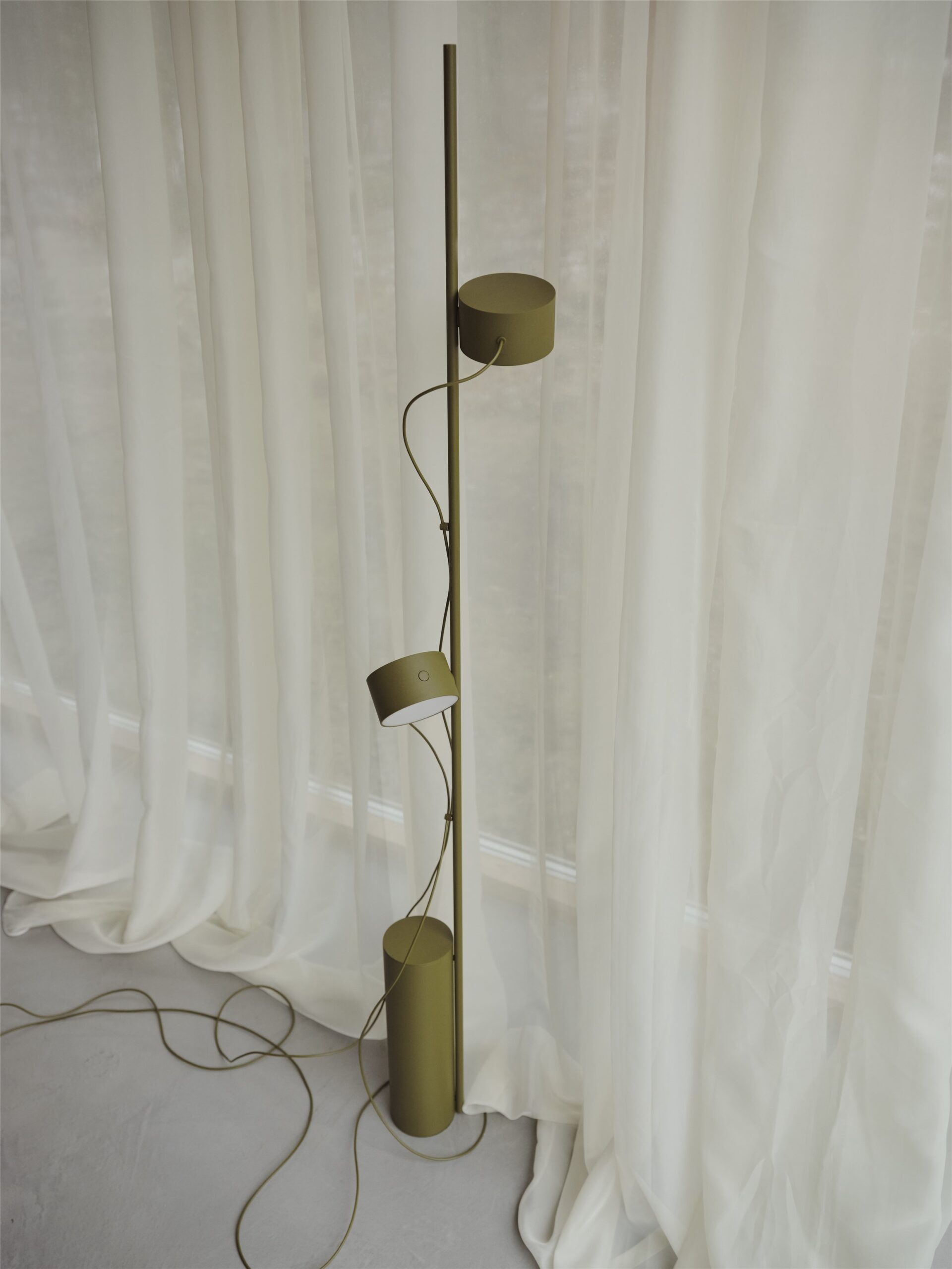 Post Floor Lamp with 2 lights