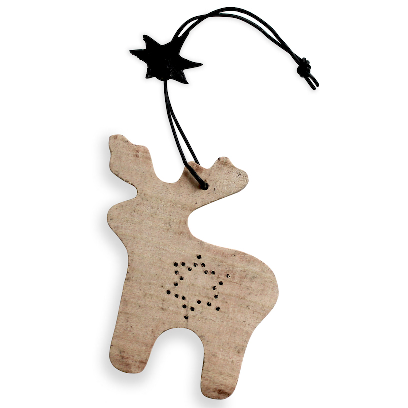 Decorations-Wooden Reindeer