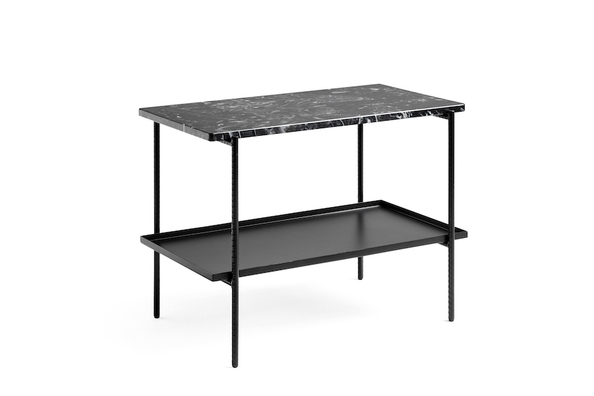 Rebar Side Table Black 2 Trays
