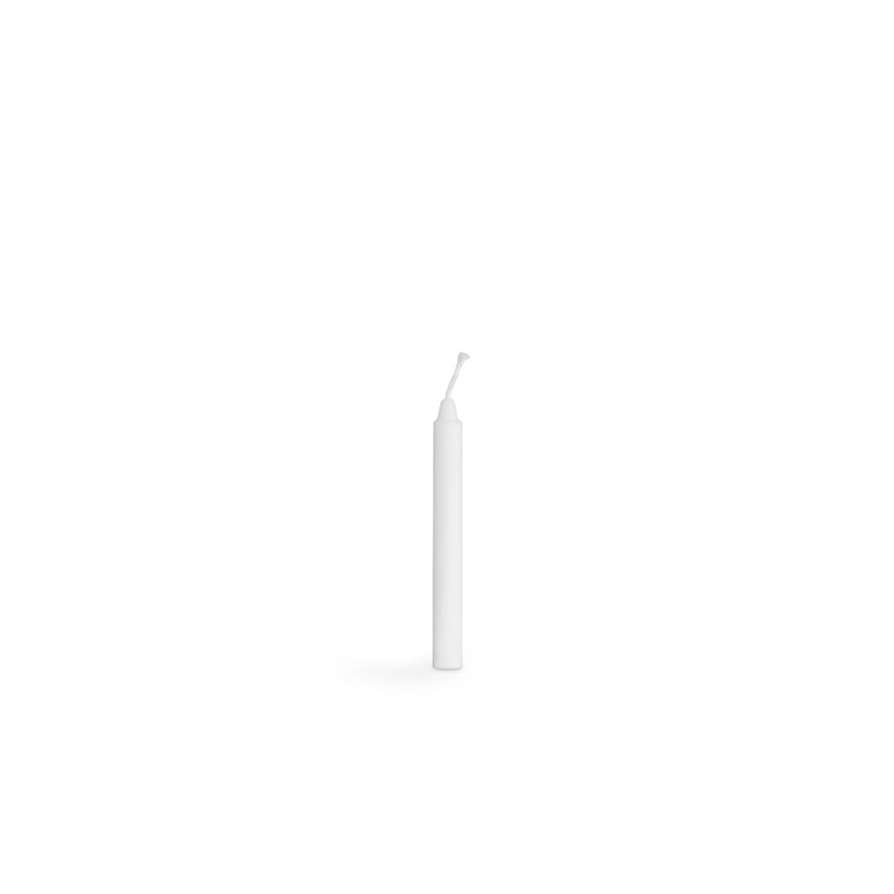 10 x 100% white stearin candles