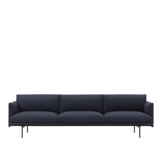 Outline Sofa 3 1/2 seater – Black Base
