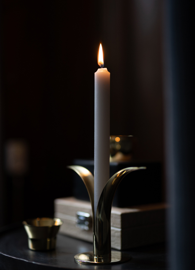 Liljan Candlestick/Vase in Silver