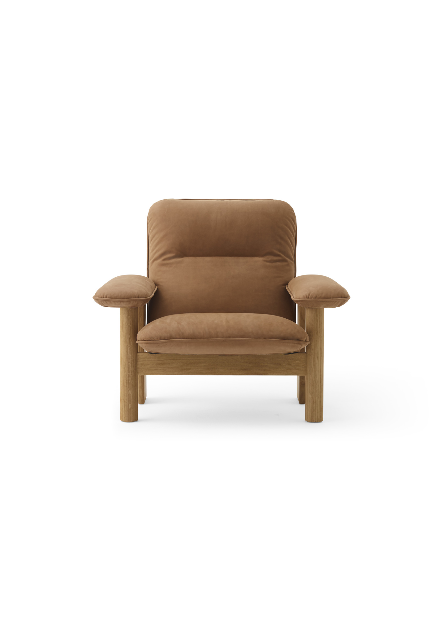 Brasilia Lounge Chair, Dunes leather