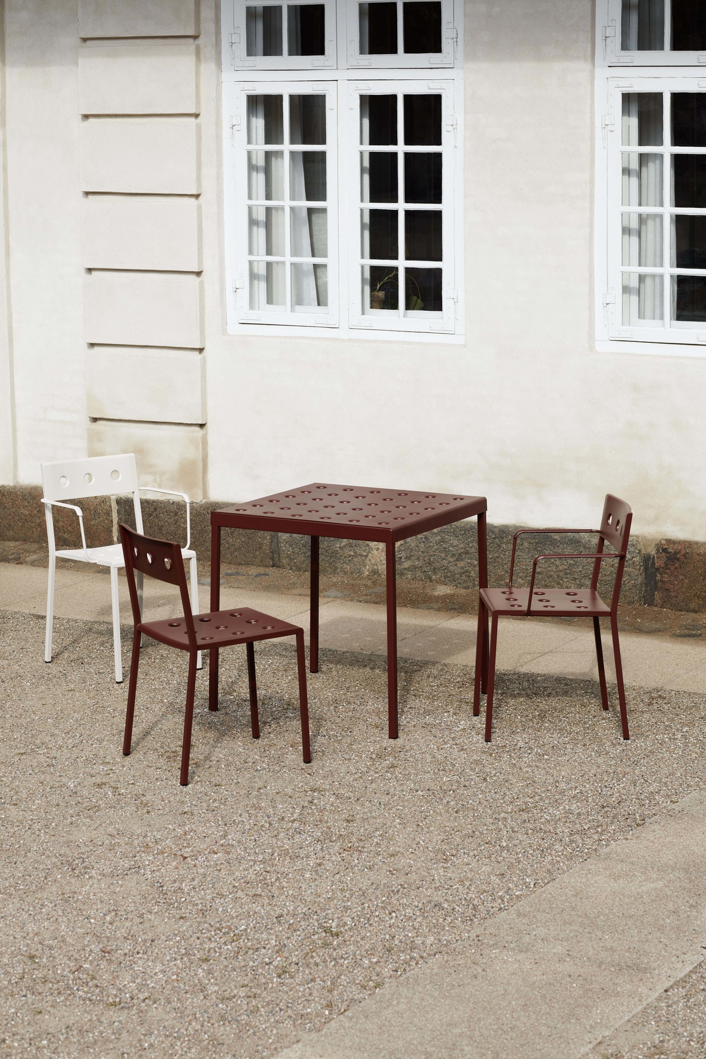 Balcony Dining Table L75cm plus 2 chairs and cushions special