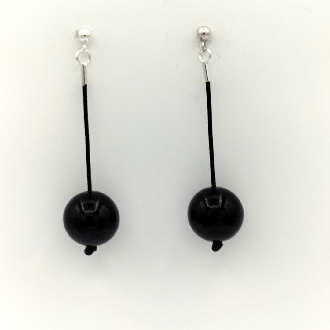 Black Mirò earrings