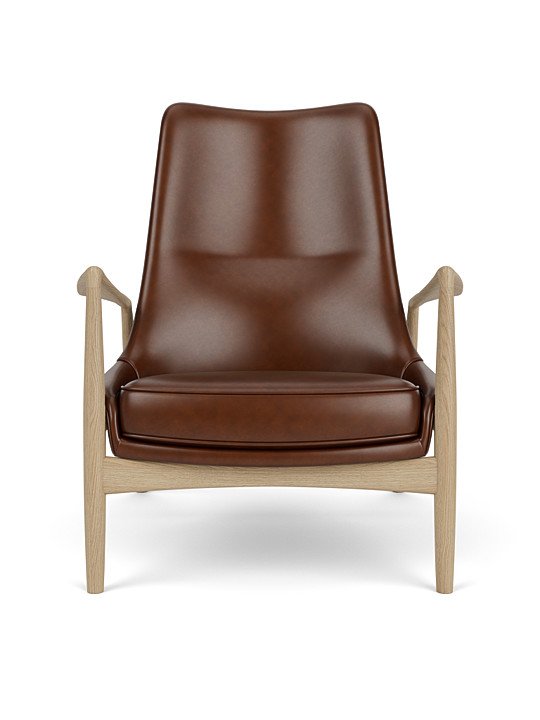 The Seal Lounge Chair, Oak-High Back