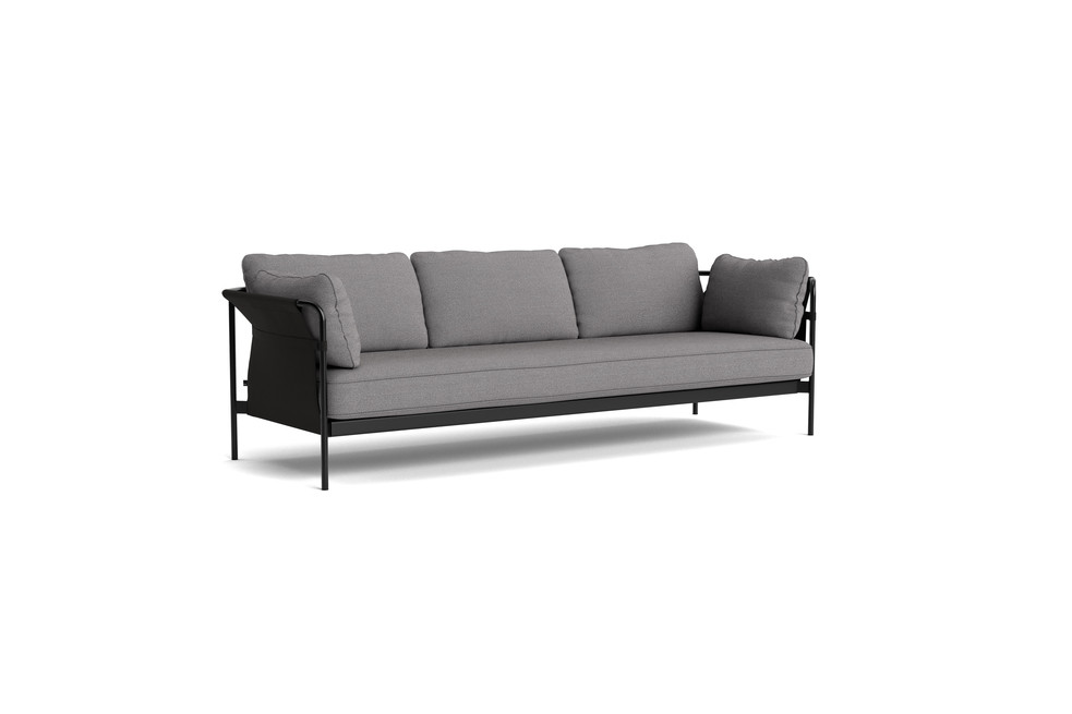 Can Sofa, 3 seater, Black Frame