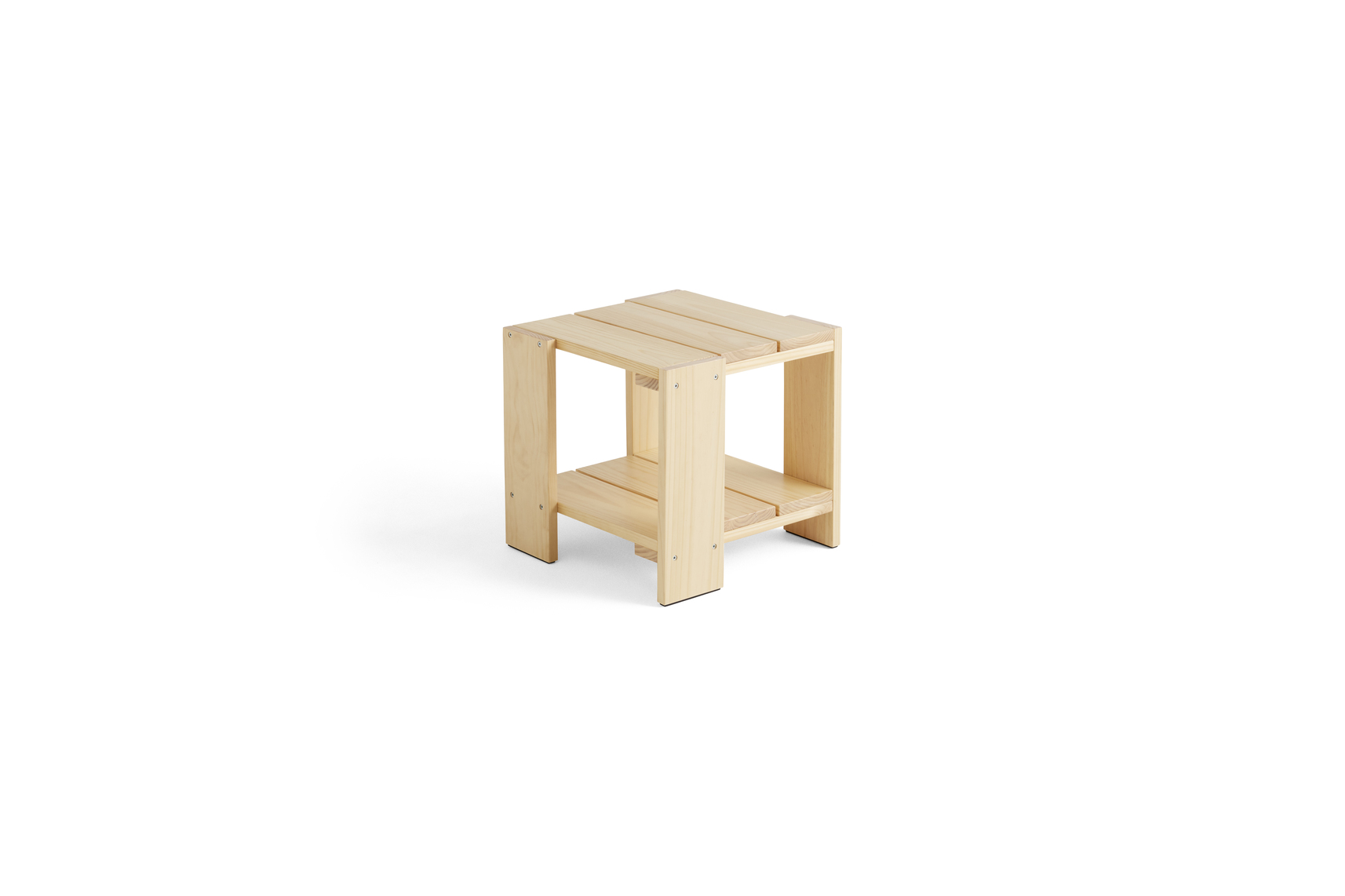 Crate side table, 49,5 x 49,5, h45cm.