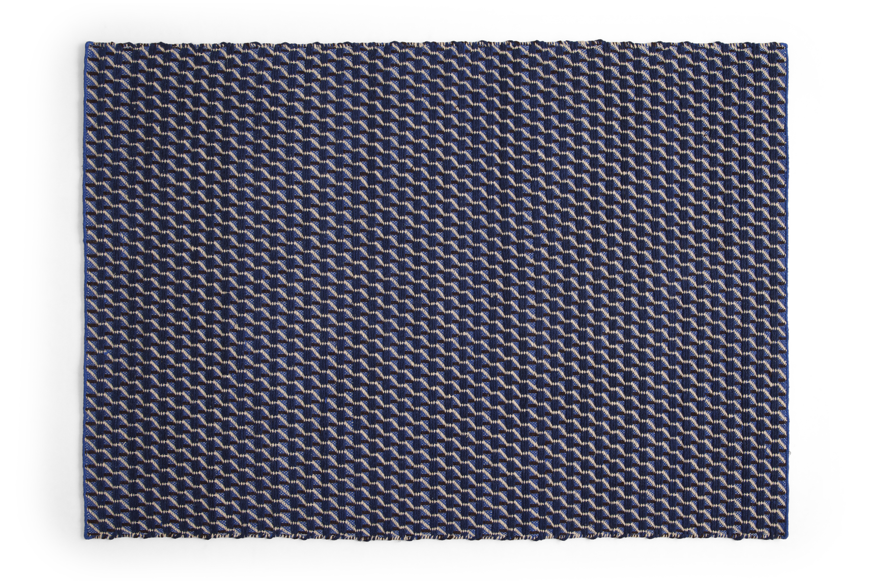 Channel Rug Blue, White 170 x 200cm