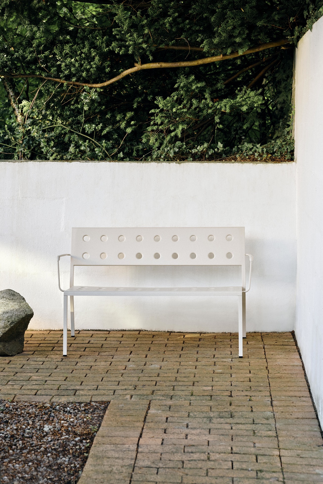 Balcony Dining Bench, with armrests,  L121 x 52cm.