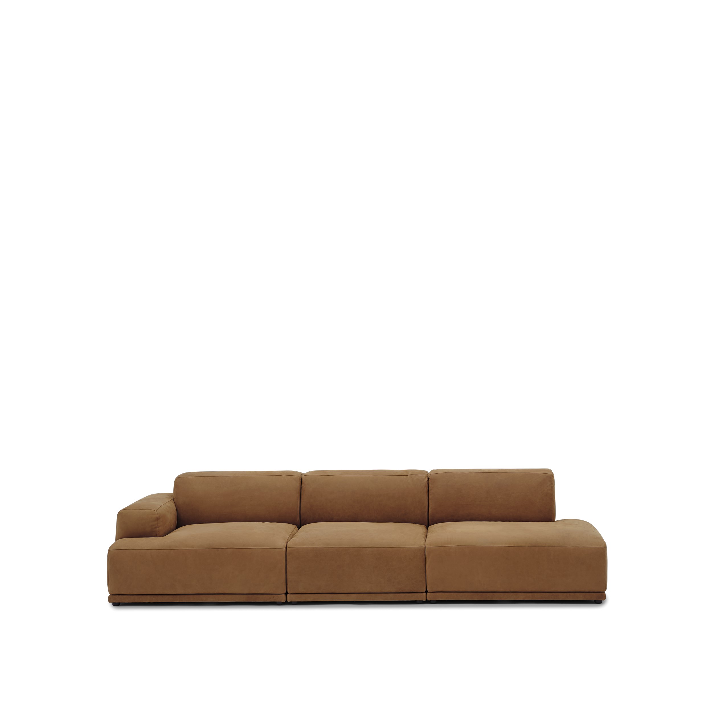 Connect SOFT Modular Sofa No 1- 3 seater, Leather L292cm