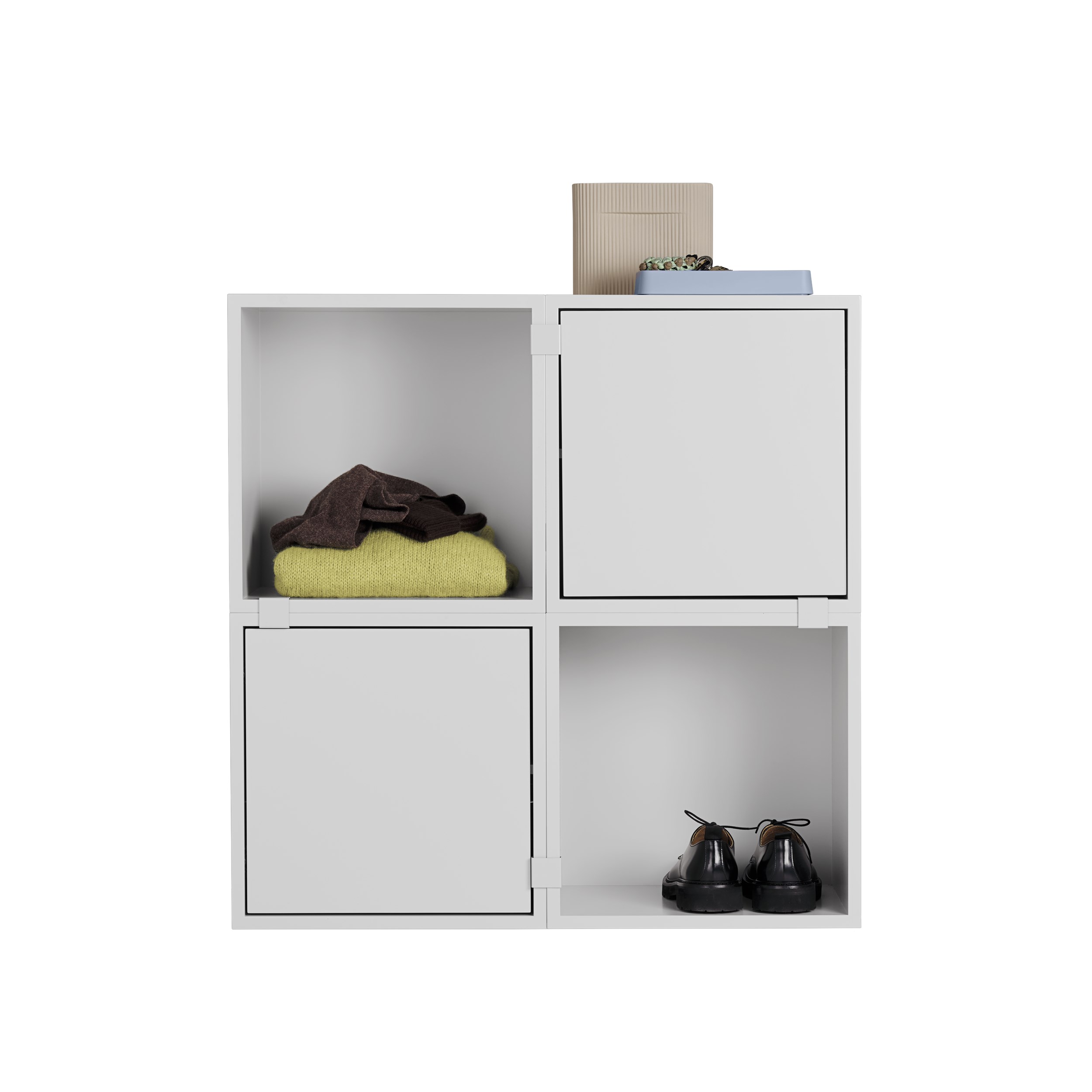 Stacked Hallway Storage Combination No 4, Wall Mounted.